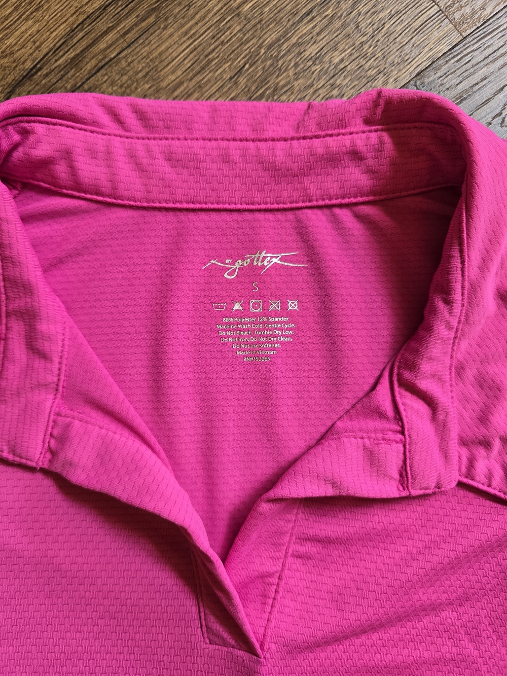 Gottex Pink Ruffle-Sleeve Golf Tennis Polo Tank - Picture 4 of 5